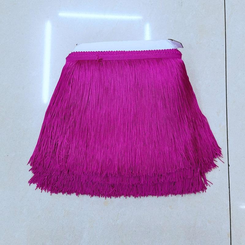 50/100cm Width Polyerter Tassel Lace Trim Ribbon Fringes For Sewing Curtains Latin Dress Tassels Trimmings Accessories Crafts