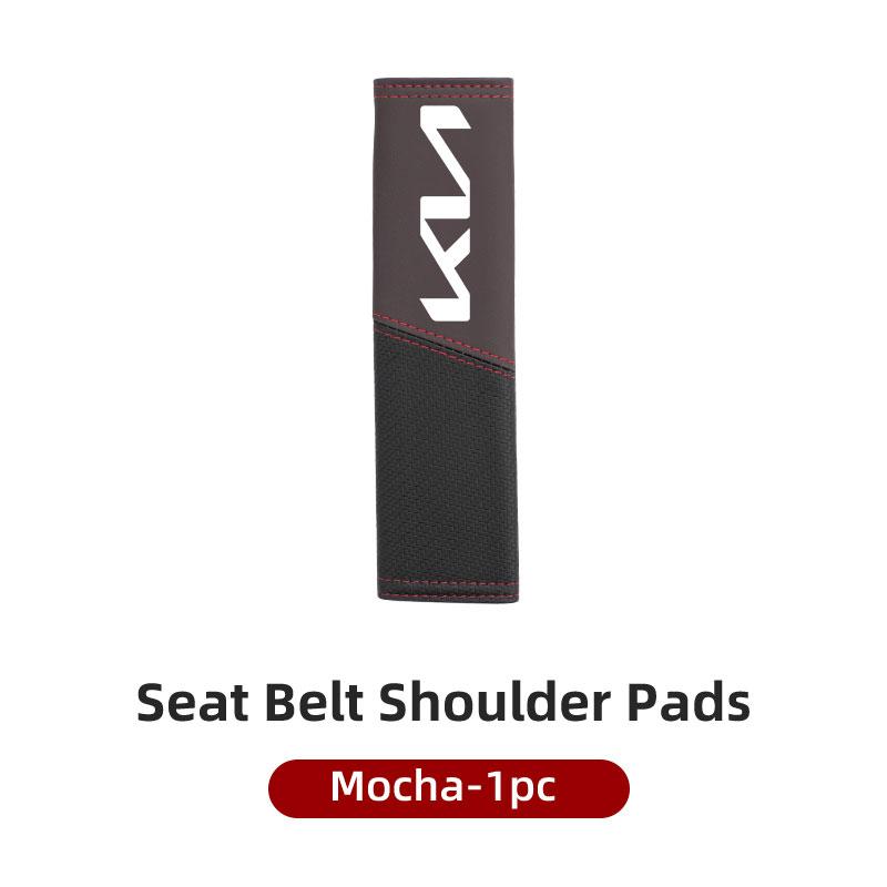 Leather Car Seat Safety Belt Adjustable Soft Protector Shoulder Strap Pad For KIA Rio K5 K2 Sportage Ceed Sorento Picanto QQ6