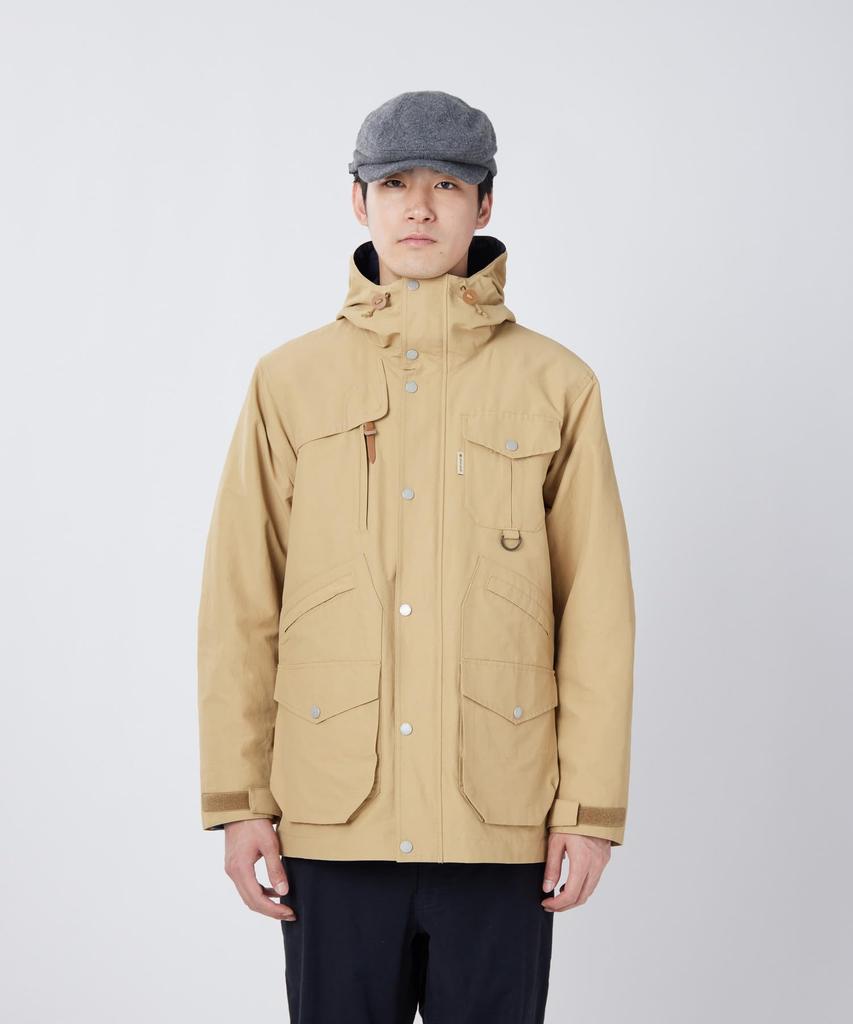 Толстовка с капюшоном Mountain Hoodie для мужчин, размер M [Snow Peak] SPTL-JK-26SU907 Женская, Бежевая,