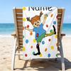 Custom Name Ultrasoft Beach Towel With Pippi Themeideal For Pool Camping Diving Perfect Travel Essential Vibrant Beach Towel