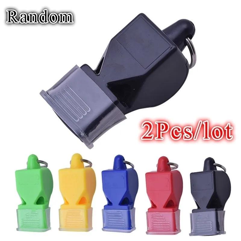 2 шт. спортивный тренировочный свисток пластиковый футбольный, баскетбольный, хоккейный, спортивный классический судейский свисток для выживания на открытом воздухе