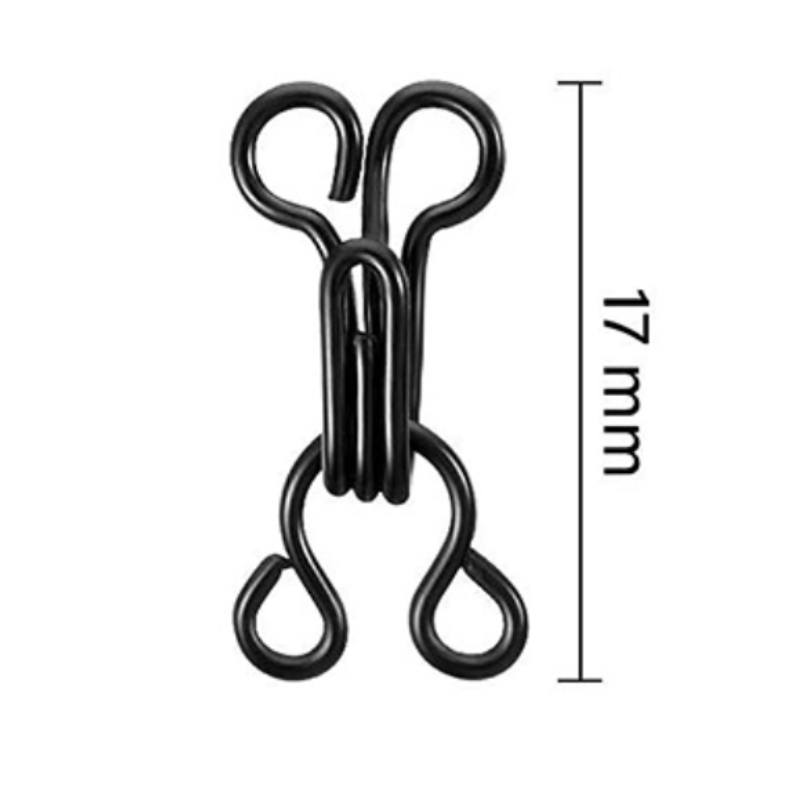 100Pairs Invisible Sewing Hook and Eye Closure for Clothing Bra Jacket Hooks Replacement Sewing Craft Buckle Garment Accessories