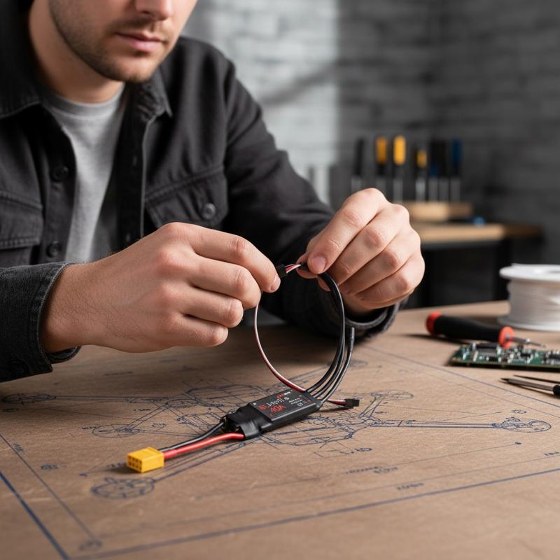 30A 40A Brushless ESC High Voltage Bidirectional 2 4S BEC Compact Design for FPV Racing Drone Smooth Throttle Response