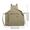 Женский и мужской водонепроницаемый фартук на шнуровке для ресторана, официанта, регулируемые рукава для приготовления пищи