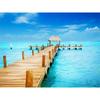 5d Diy Diamond Вышивка Море Полный Круглый Алмазный Картина Наборы Пляжный Пейзаж Мозаика Стразы Пазл Украшения