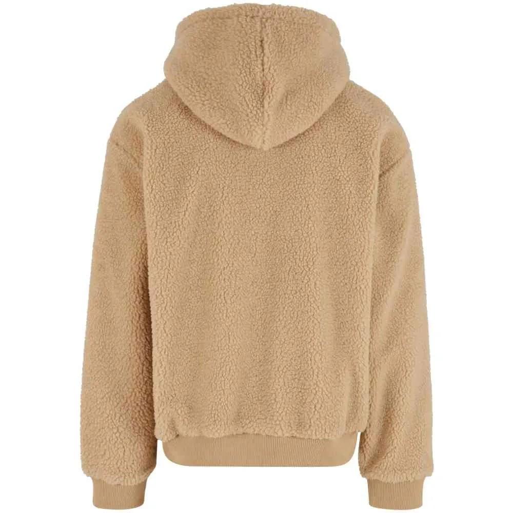 Мужская худи Urban Classics из флиса teddy, оверсайз