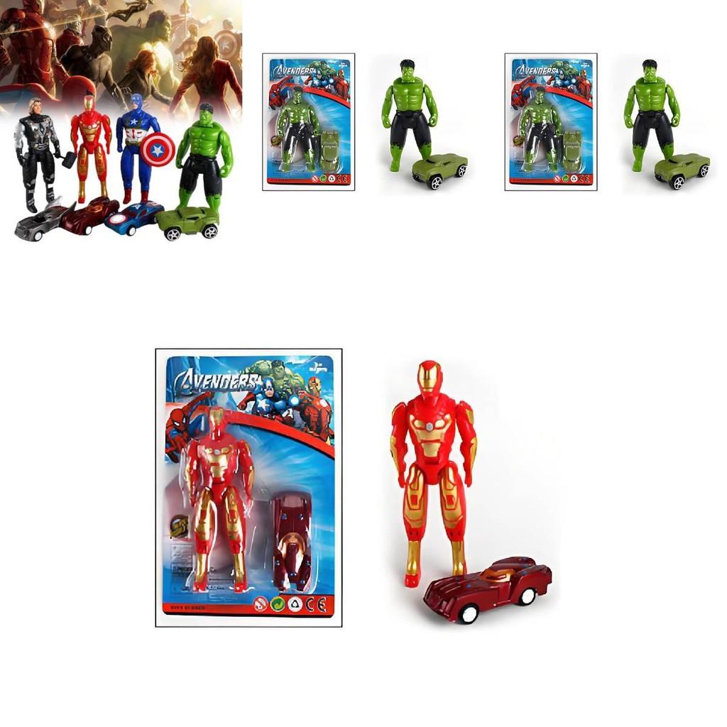 Colorful Toy Cars Featuring Captain America Man For Kids