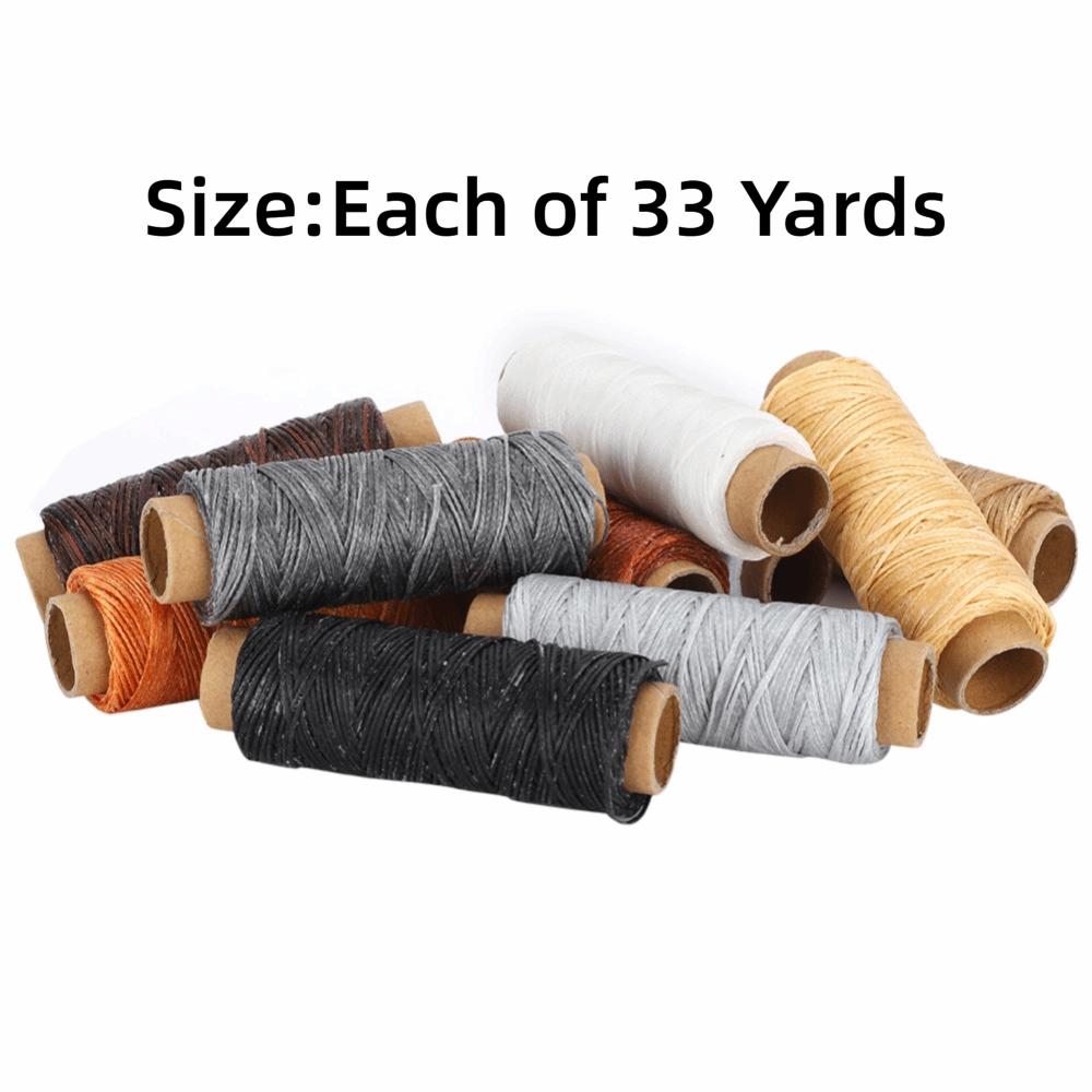 10pcs Polyester Filament Leather Sewing Thread Hand Stitch Thread Leather Craft DIY