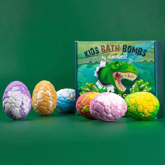 6 шт. шариков соли для ванны, нежная формула, длительный аромат, милое яйцо динозавра, бомбочки для ванны в ванной, подарок на день рождения