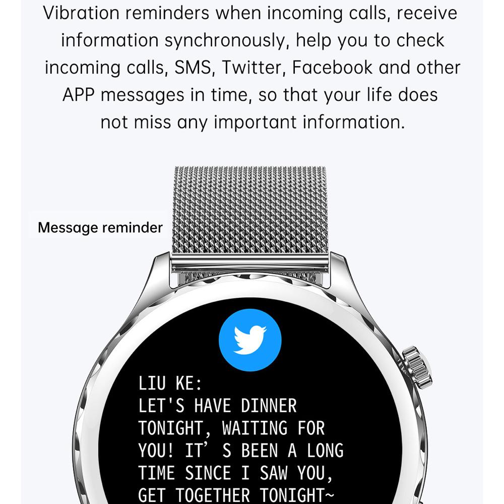 1.32" Smart Watch Women Blue Tooth Call Smartwatch Original Lady Watches Sports Fitness Heart Rate Waterproof Bracelet