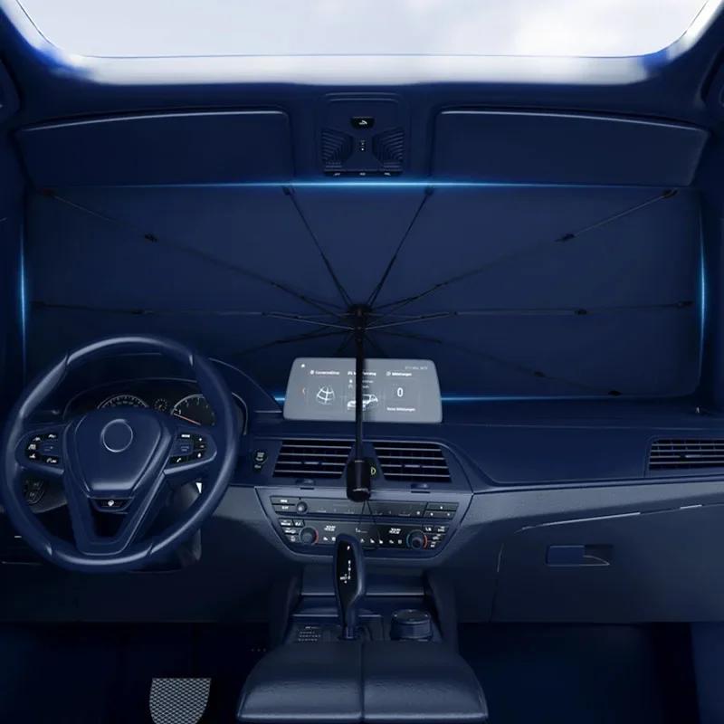 Для автомобиля BMW Солнцезащитный козырек на лобовое стекло Защита от УФ-излучения Зонт для BMW E53 E70 E71 E72 E83 X1 X2 X3 X4 X5 X6 X7 E84 F48 F49 F39 F25 G