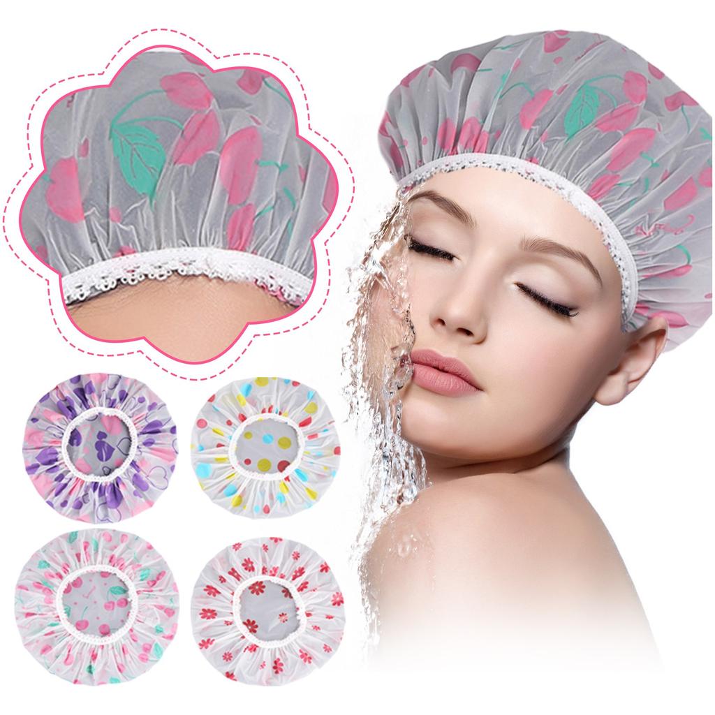 5 шт. Водонепроницаемая шапочка для душа женская бытовая для купания против жирности волос шапочка для душа шапочка для сухих волос