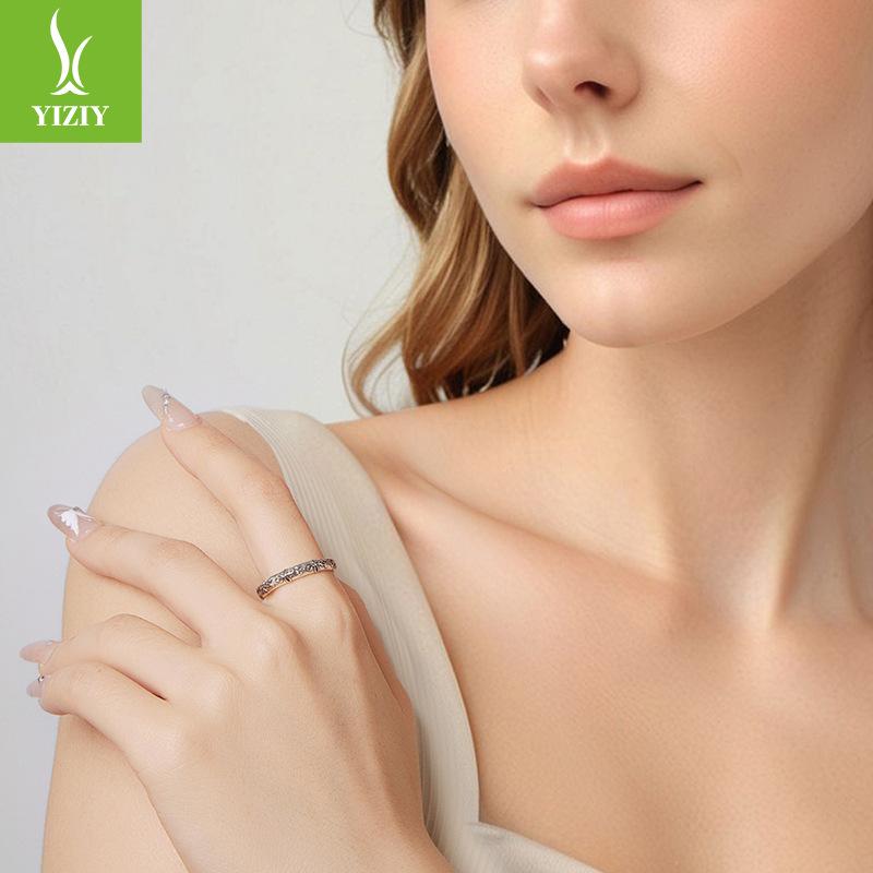 Vintage Relief Bow Open Ring, Medieval Jewelry S925 Sterling Silver Ring.