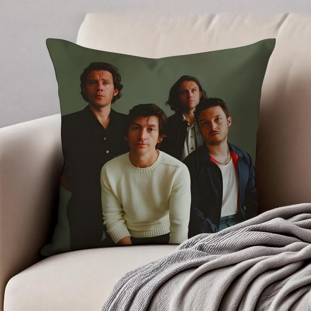 Модная Классная A-Arctic Monkeys Группа Иконическая Наволочка Подушка Антипылевой Невидимая Молния Короткий Плюш Диванная Подушка