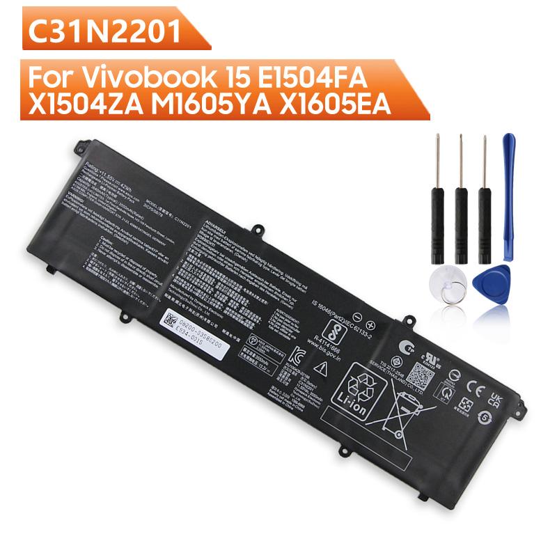 Совершенно новый сменный аккумулятор C31N2201 для ASUS Vivobook 15 E1504FA X1504ZA M1605YA X1605EA X1605PA 3640 мАч с инструментами