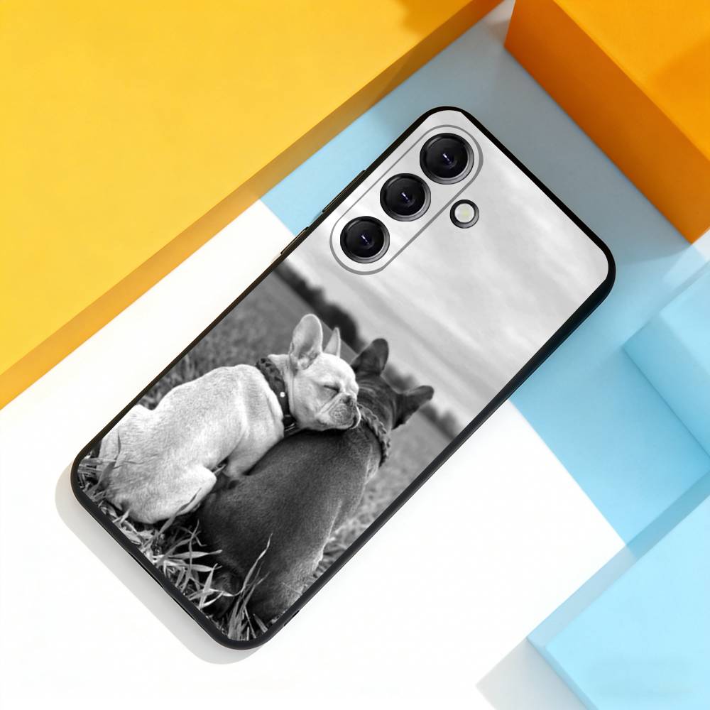 Французский бульдог Милый Для Samsung Galaxy A 22,71,53,52,51,72,73,5G,Note,J7,8,9 Чехол для телефона Мягкий Черный Чехол