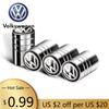 2026 Новые Для VOLKSWAGEN VW Колпачки на ниппель шины автомобиля Металлический колпачок с логотипом Кейс Для для VW Volkswagen Golf Polo Passat   Touran аксессуары