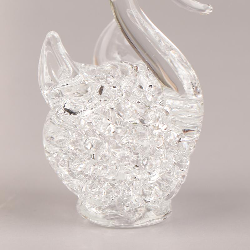 1 шт. хрустальная фигурка лебедя, стеклянное украшение в виде животных, хрустальные фигурки лебедя, украшение для домашнего стола, миниатюрный креативный подарок