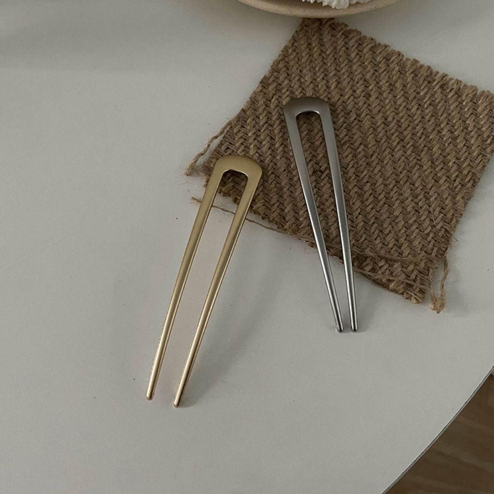 Metal U Shape Barrettes Simple Hair Clip Beauty Chinese Hair Pin Hair Accessory