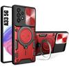 Case for Samsung Galaxy A33 5G Red Reinforced Protection Shockproof Camera Cover Anti-Scratch Rigid