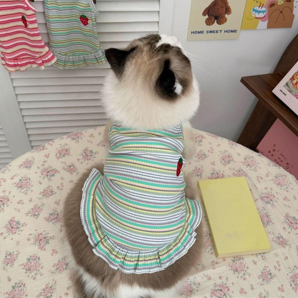 Хлопковые платья принцессы для домашних животных, мягкая юбка для кошек, товары для животных, одежда для щенков и котят