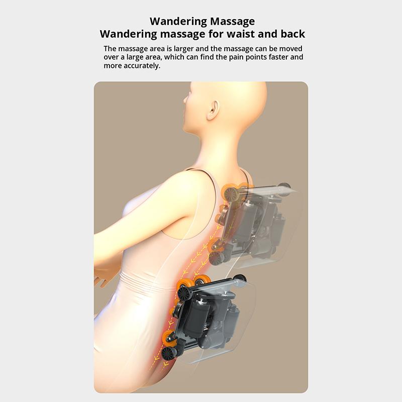 3D многофункциональное массажное кресло для талии и спины, разминающий массаж плеч и шеи, вибрационный массажер для всего тела Tuina