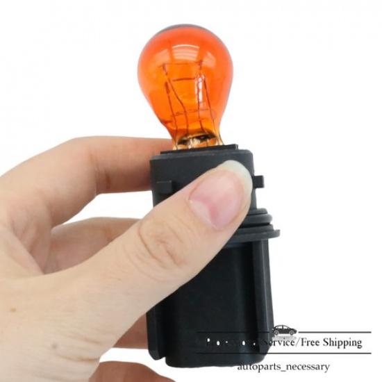 Truck Headlight Turn Signal Socket W/Bulb Fit Freightliner Cascadia Columbia US