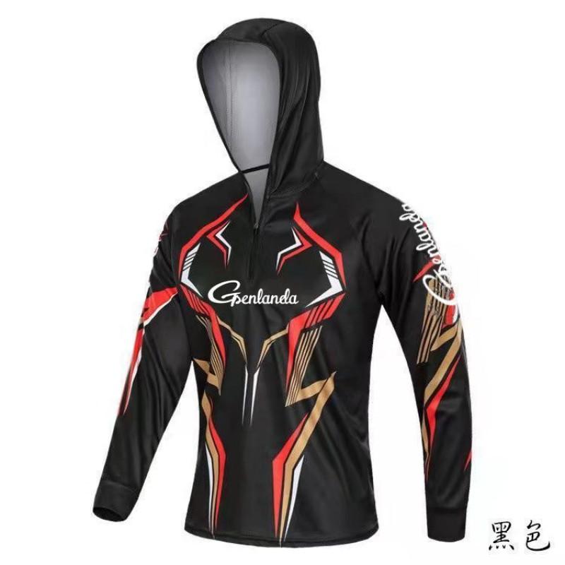 Quick-Dry Fishing Long Sleeve Shirt Men UV Protection Breathable Ice Silk Outdoor Sunproof Top