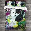 3D-принты с мультфильмами Danganronpa Monokuma Комплект постельного белья Single Twin Full Queen King Size Комплект постельного белья Adult Kid Bedroom Наборы пододеяльников