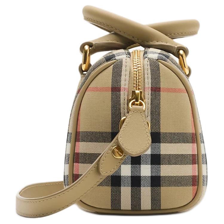 Burberry Mini Leather Top Handle Bag Women handbags Beige 81174171