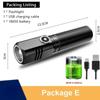 Mini Powerful Led Flashlight Built In Battery 3 Modes Type-c Rechargeable Telescopic Zoom Torch for Home Outdoor Camping Fishing