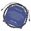 JYL TS Bracelet Morse Code  Family Gift Beaded Transmits Love & Protective Blessings