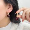 Корейские трендовые серьги с красной вишней: 2024 Стиль интернет-знаменитостей, Персонализированные модные украшения