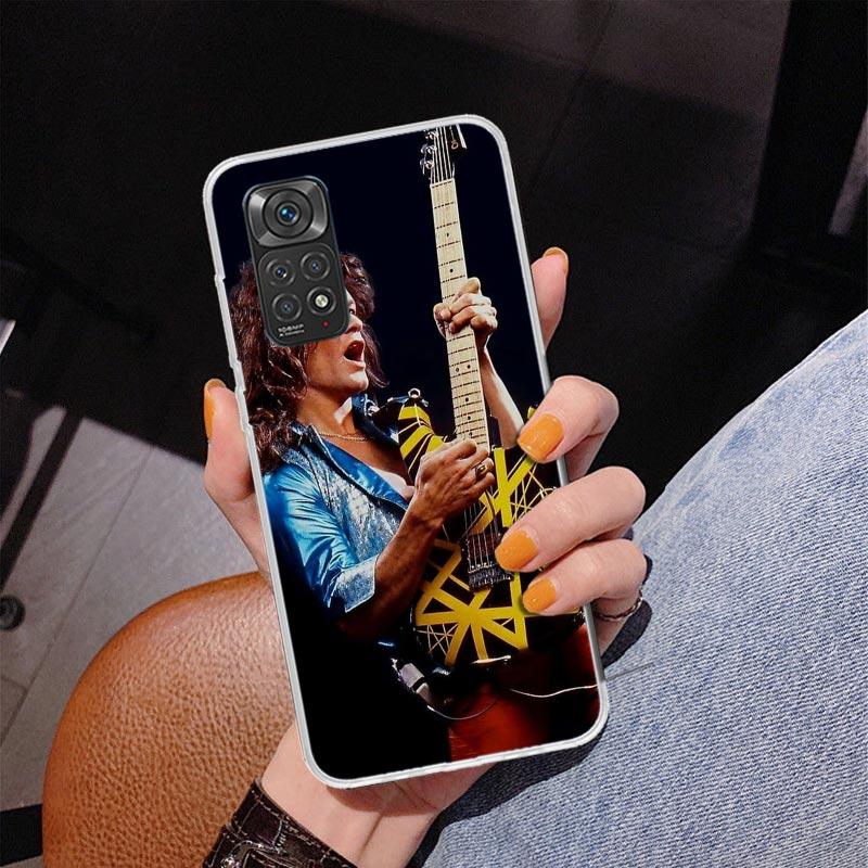 Eddie Van Halen Graphic Guitar Phone Case For Xiaomi Redmi Note 15 14 13 12S 12 11 Pro Plus 14S 11S 11E 10 10S 11T 5G Personaliz