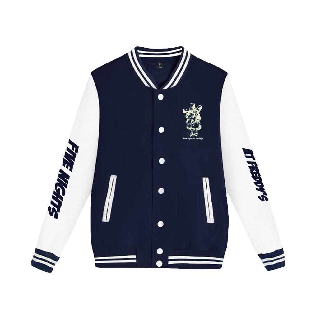 Куртка-бомбер Five Nights At Freddy's для женщин и мужчин, модная бейсбольная куртка в стиле Харадзюку, женская уличная одежда, весенне-осенняя верхняя одежда-бомбер