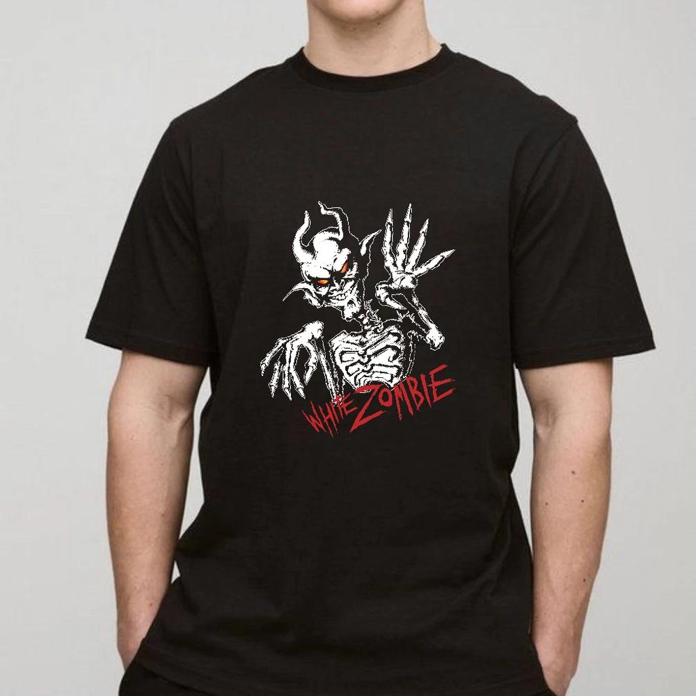 Reprint 1996 white zombie horror tshirt 2side design 666 theme