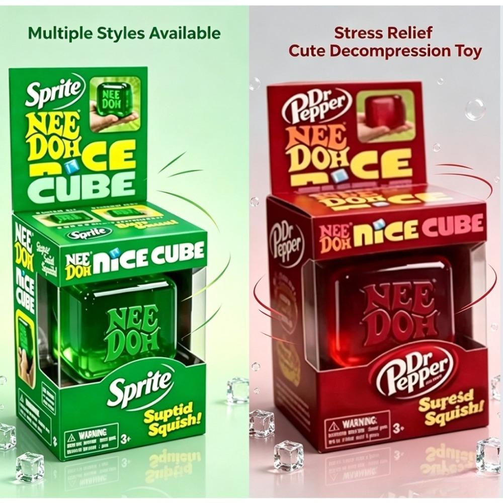 Needoh Nice Cube Soft Squishy Squeeze Toy Anxiety Relief Fidget Cube Desktop Stress Reliever Ideal Gift For Adults