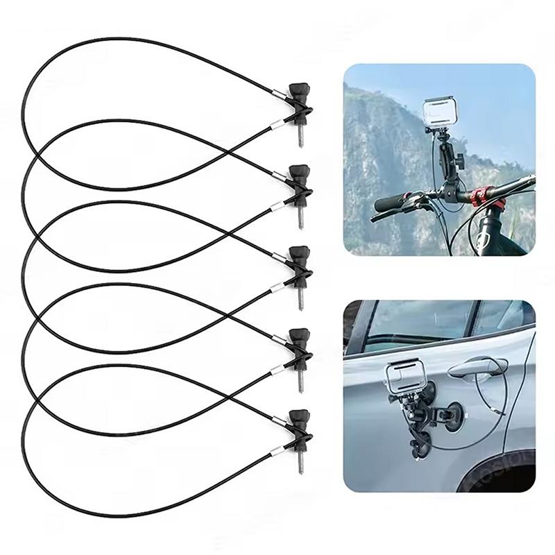 30/60 см Портативный страховочный ремешок Шнурок из нержавеющей стали Ремешок на запястье Рука с длинным изогнутым винтом для аксессуаров для спортивной камеры