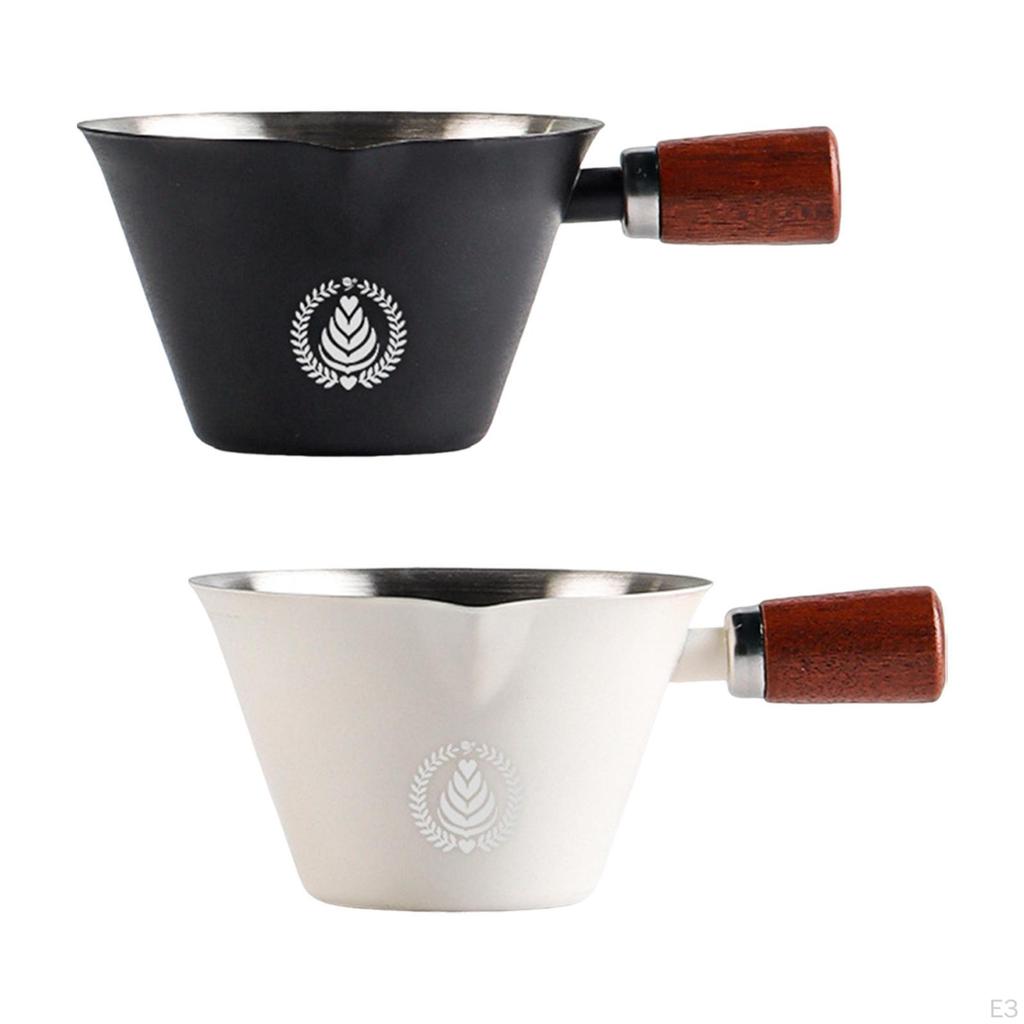 0.1 L Coffee Cup in Stainless Steel with Marking 7.7x4.7cm