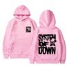 Альтернативная метал-рок группа 90-х System of A Down Графическое худи для мужчин и женщин Повседневный оверсайз свитшот Мужские худи