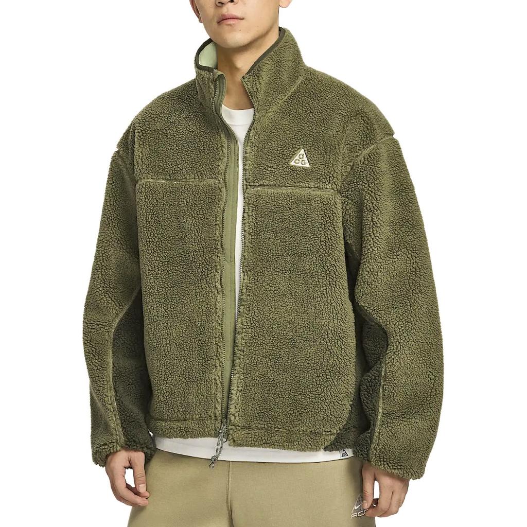 Nike ACG Storm-Fit Adv Ss25 Canwell Glacier Удобная мягкая теплая куртка с воротником-стойкой Мужская куртка Оливково-зеленый Красное дерево-зеленый Бледно-зеленый FV8654-222