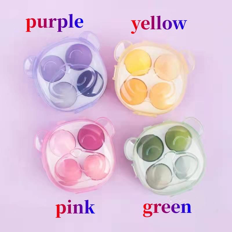 4 шт., женская губка для макияжа, губка для макияжа, пудра, губка для красоты, инструменты