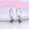 Серьги-кольца из серебра 925 пробы с цветком ромашки, серьги-кольца из серебра 925 пробы с розовым и желтым цветком для женщин, свадебные обручальные серьги с цирконием, оригинальные ювелирные изделия, подарок