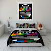 Colorful TV Test Pattern Bedding Duvet Cover Set Duvet Cover Pillowcases  (1*Duvet Cover 2*Pillowcases, without duvet insert)