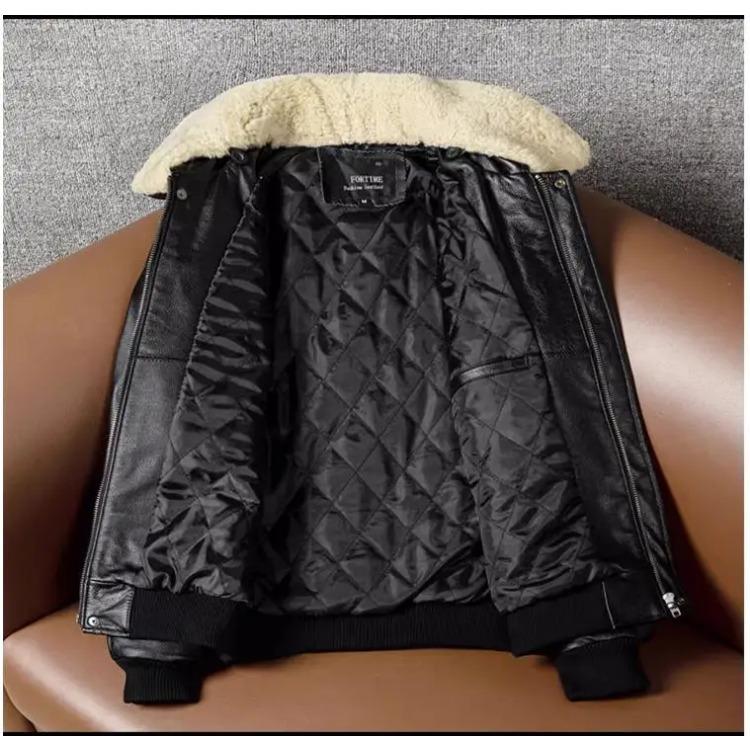 Классическая куртка Air Force из натуральной кожи. Мужская теплая куртка Rider из коровьей кожи. Черная куртка-бомбер из коровьей кожи. Мода