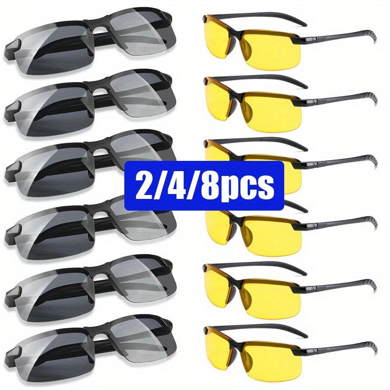 Yellow Night Vision Driving Glasses PC Ultralight Driver Mirror Women Men Night Vision Car Driving Glasses Outdoor Fashion Ornament Jewelry