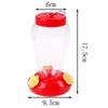 1 Pcs Bird Water Feeder Bottle Hanging Hummingbird Feeder For Outdoor Garden With Plastic Flower And Iron Hook Feeding Tools