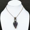 Russian Charoite, Moonstone Copper Wire Wrap Jewelry Pendant 2.76" I2f42