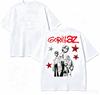 Подарочная футболка Gorillaz Мужская Женская Харадзюку Оверсайз Унисекс Короткий рукав Уличная мода высокое качество Для пар горячий товар Удобная