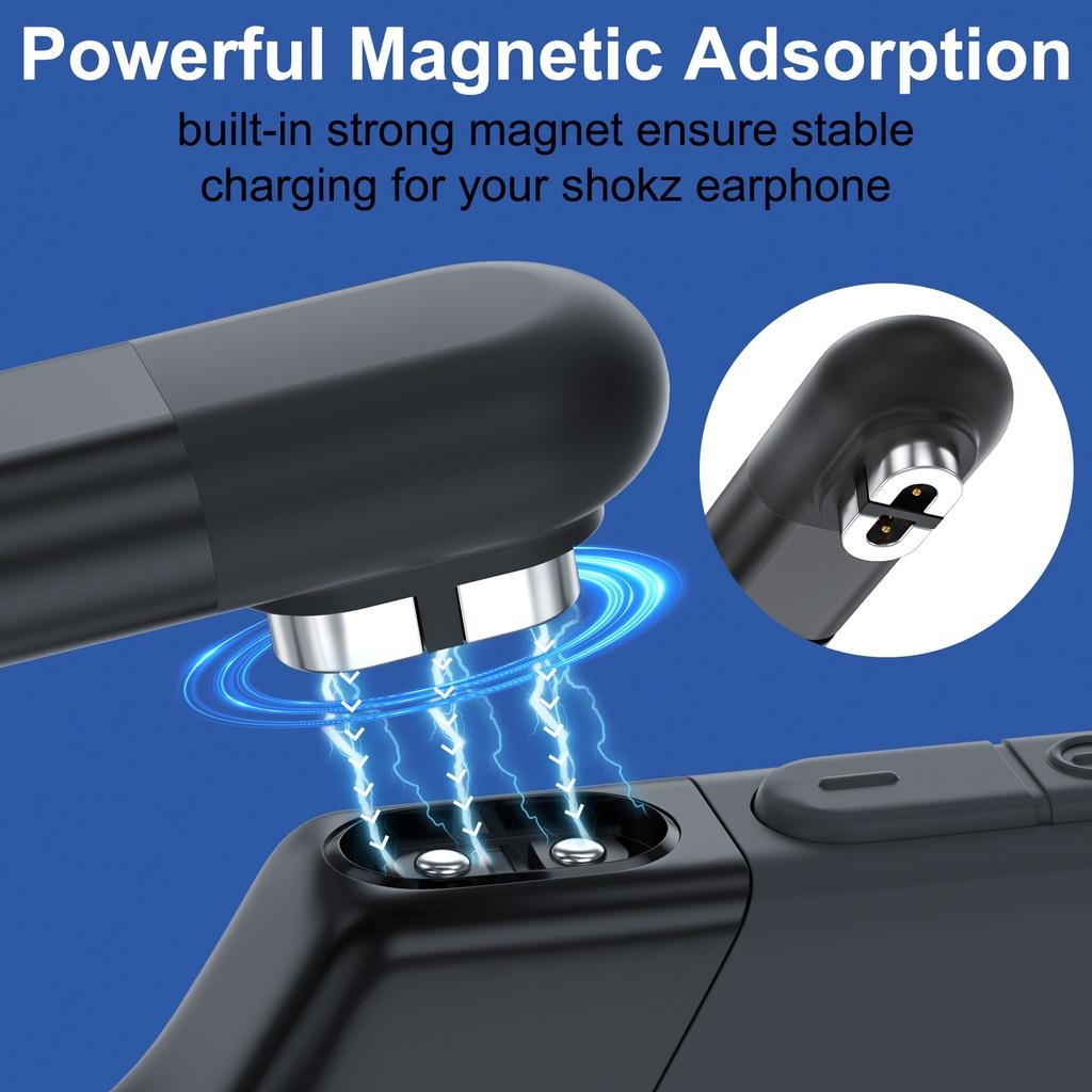 FONKEN Магнитный зарядный адаптер USB C для Aeropex AS800/OpenComm/OpenRun, зарядное устройство для наушников с костной проводимостью, конвертер